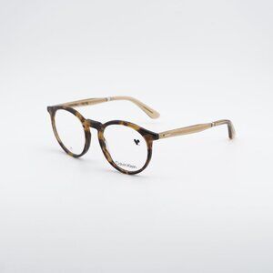Calvin Klein CK23515 240 Eyeglasses Havana/Light Brown 50mm Round Frame